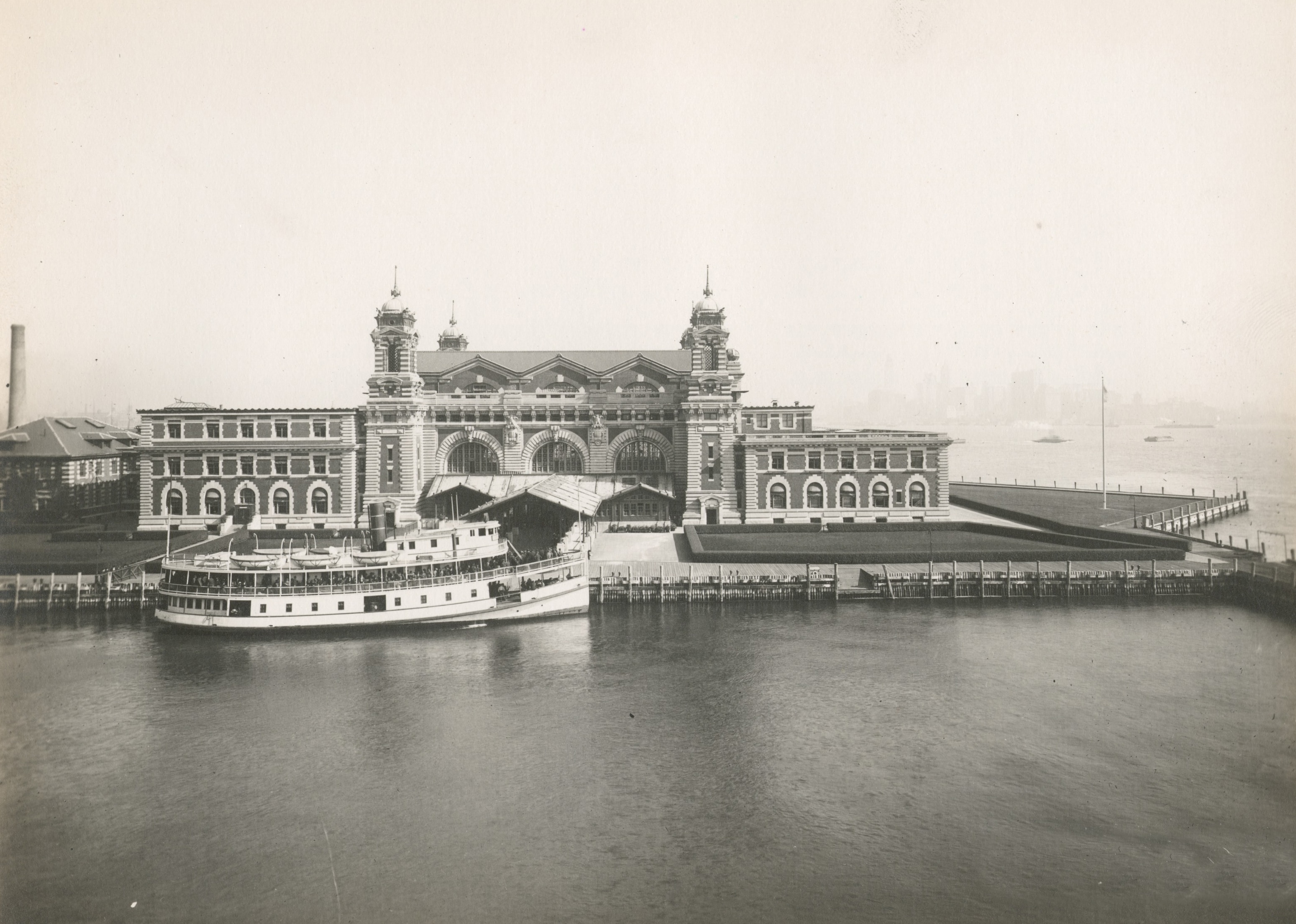 Hovedindgangen på Ellis Island